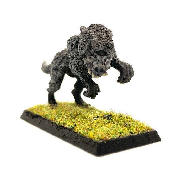 Dire Wolves Pack Leader 1 Painted Miniature Vampire Counts - Picture 1 of 7